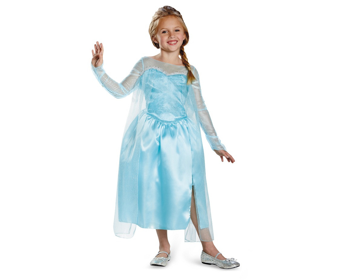 Elsa Classic role-play costume - Frozen (licensed), size M (7-8 yrs) EOL